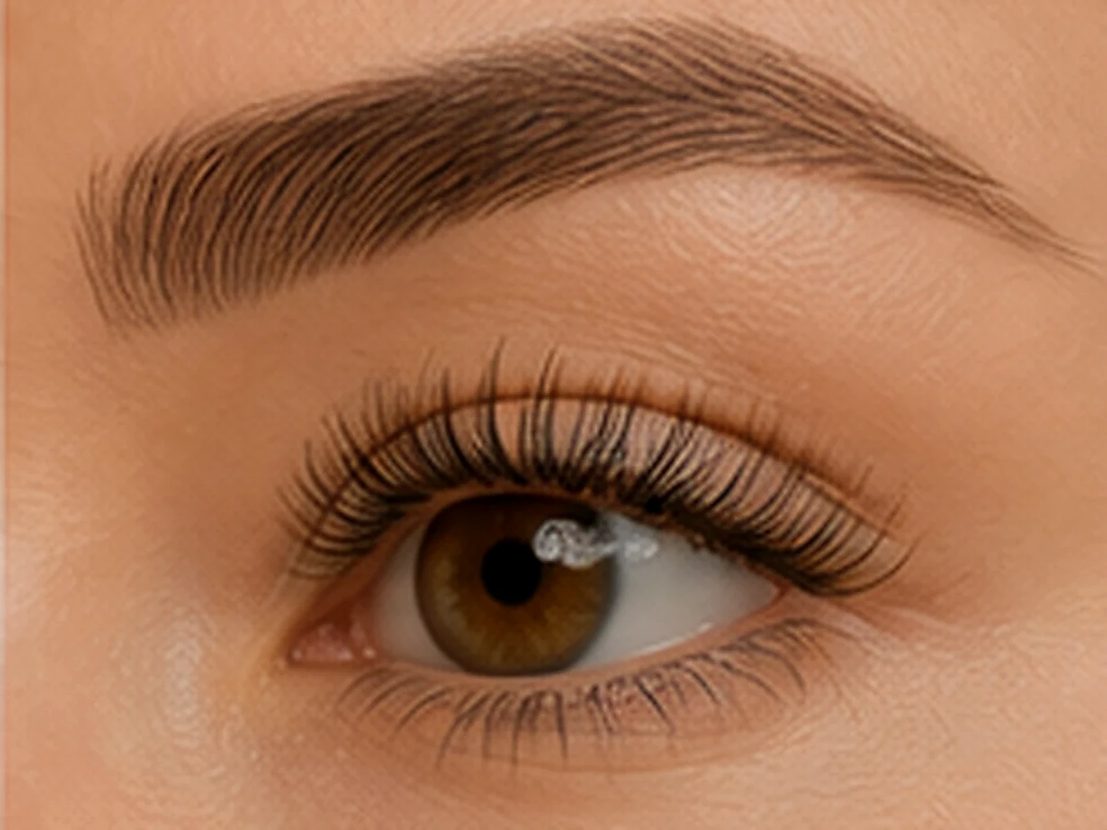 Cejas y mirada con un acabado estético natural
